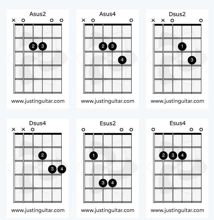 Open suspended chords