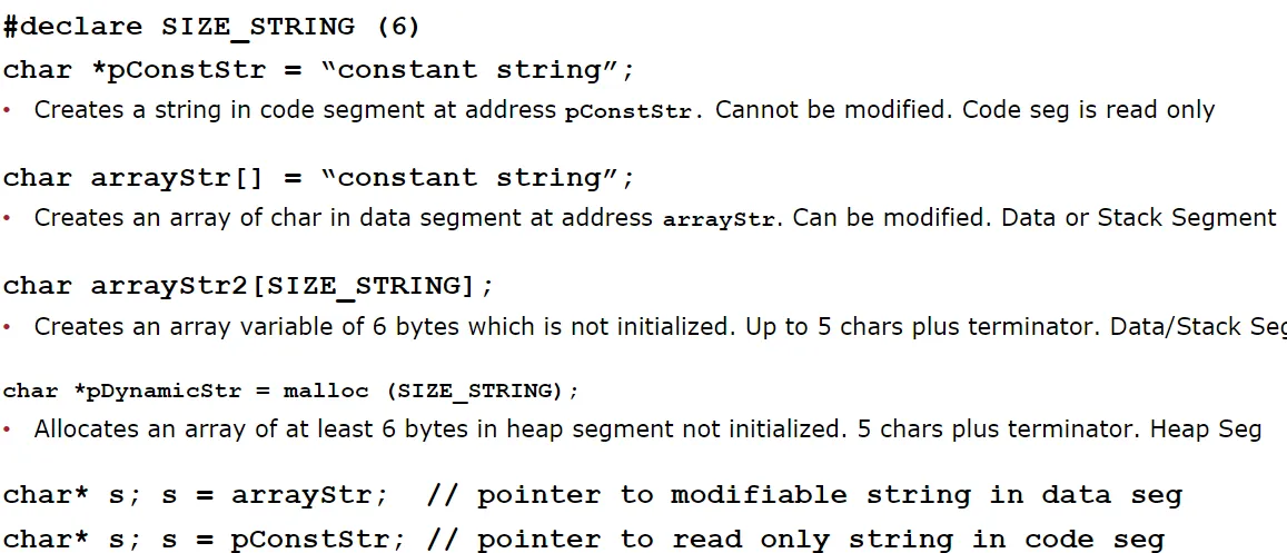 Strings in C