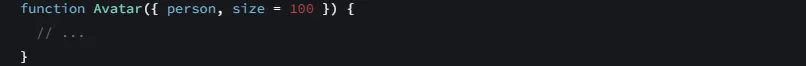 Props default values