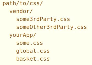 CSS organization