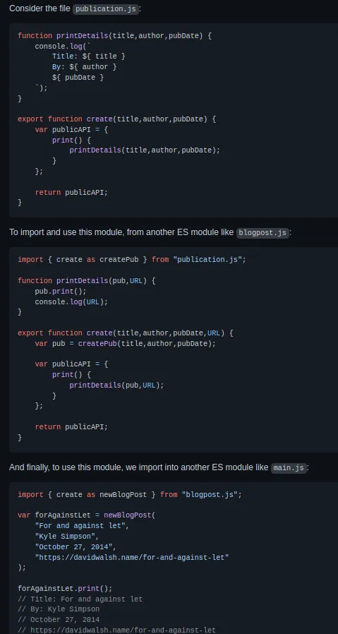 ES6 module export and imports