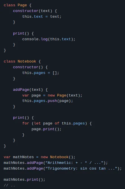 JS classes