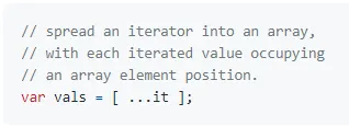 Array spread